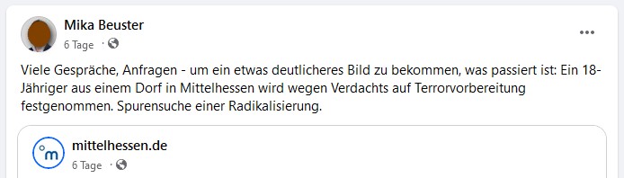 Facebook-Profil Mika Beuster - "Viele Anfragen"
