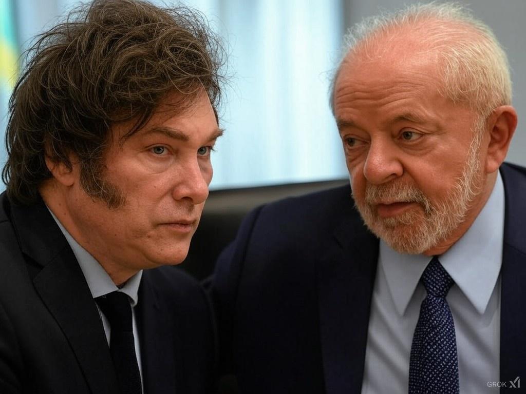 Javier Milei und Lula da Silva