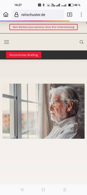 Auch Reitschuster.de ist verfügbar gewesen bei unserem Test