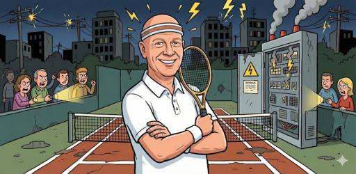 Kai Wegner spielt in der Krise Tennis
