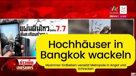 Schweres Erdbeben in Myanmar